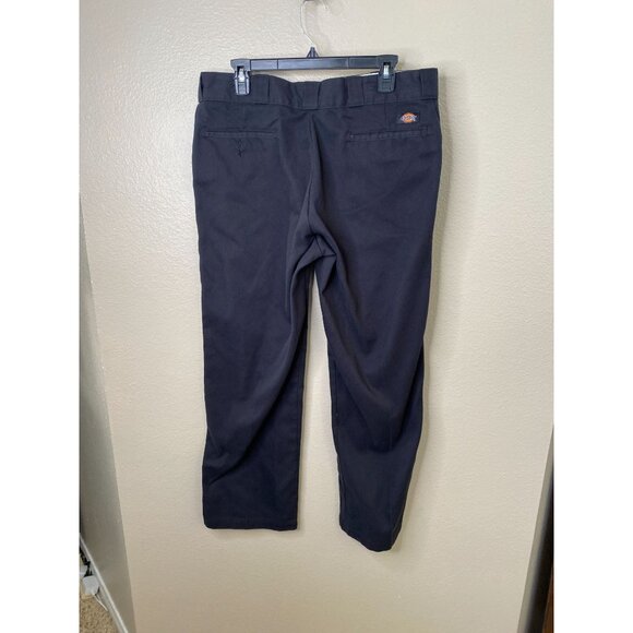 Dickies 874 Flex Original Fit Mens Black Pants Size 36x30 Cotton-Blend Workwear - Picture 3 of 8